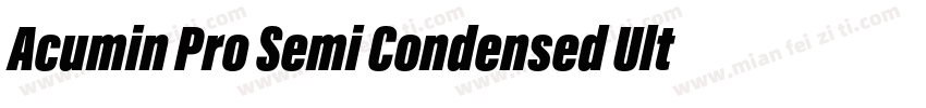 Acumin Pro Semi Condensed Ult Blk字体转换